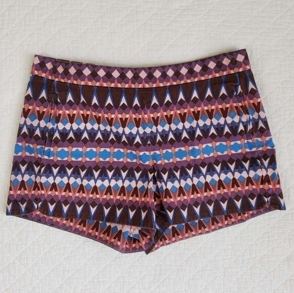 𝅺j. Crew Cotton Pique Short in Gemstone Print - Picture 1 of 5